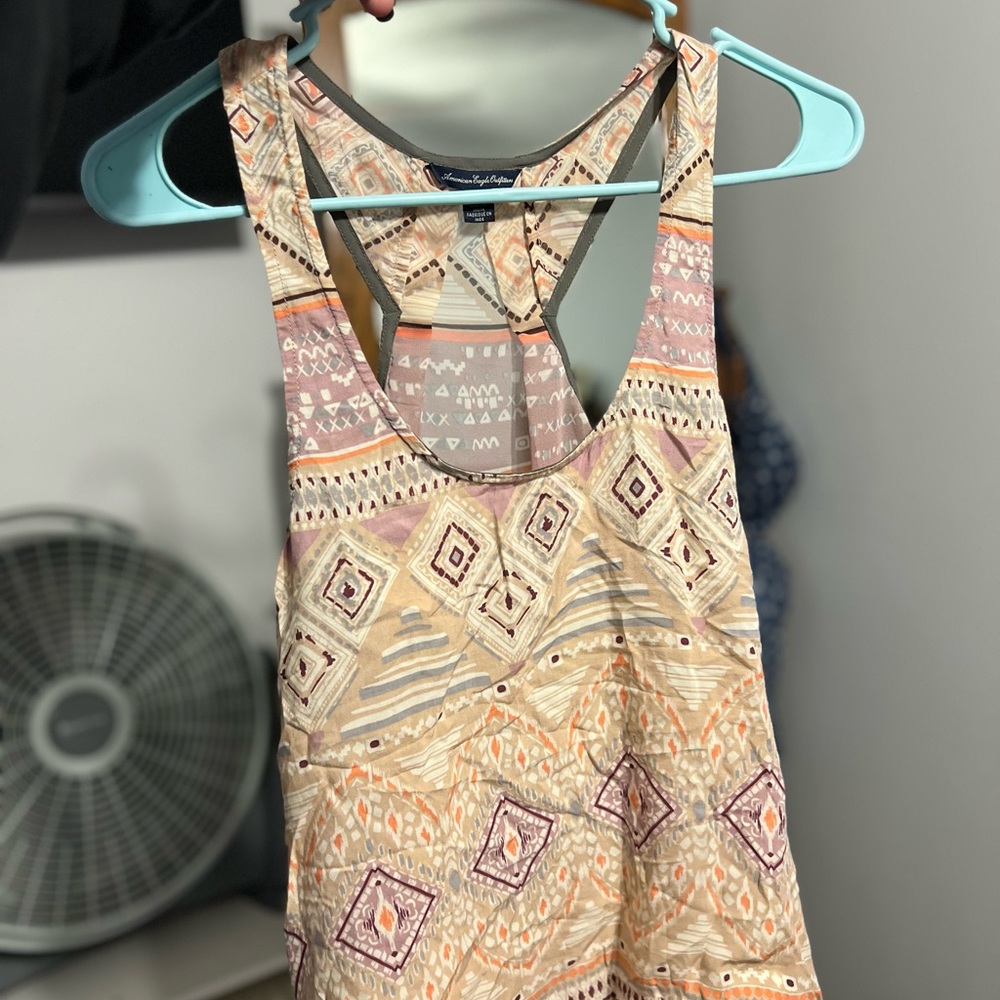 American Eagle Outfitters Multicolor Patterned Top